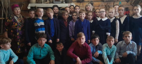 Сегодня ученики 4&quot;Б&quot; класса побывали в Мордовском этно-доме в селе Лесное Цибаево..